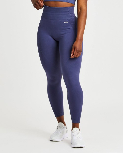 AYBL Balance V2 Seamless Leggings Bleu Marine Bleu | HALVNRD-15
