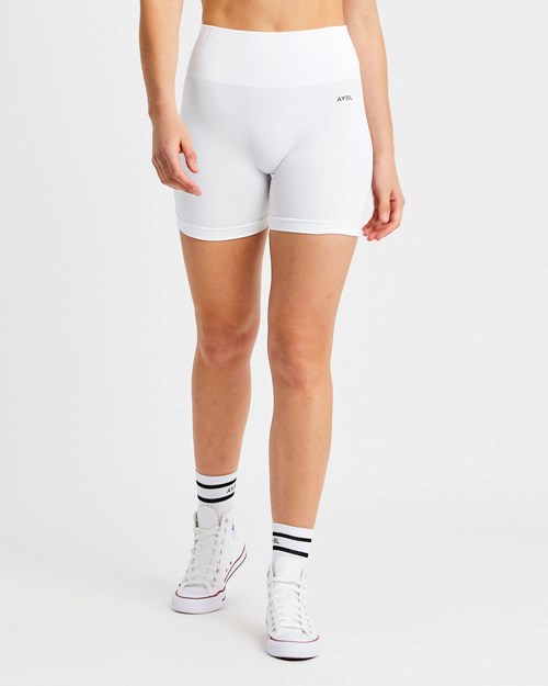 AYBL Balance V2 Seamless Shorts Blanche | GUZJHEY-51