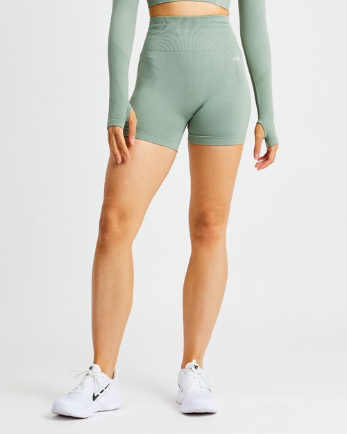 AYBL Balance V2 Seamless Shorts Vert Olive Vert | CZDVGIY-82