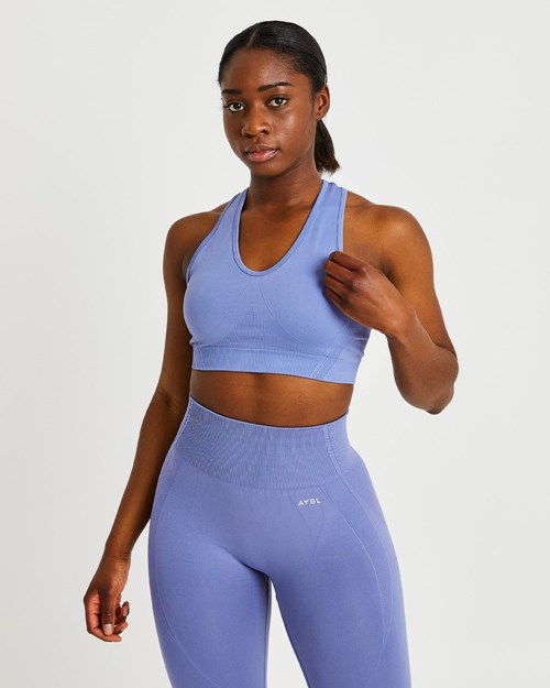 AYBL Balance V2 Seamless Sports Bra Bleu | AJZTBGV-15
