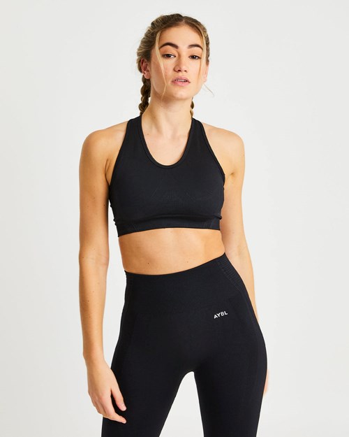AYBL Balance V2 Seamless Sports Bra Noir | ZXSNDUK-43