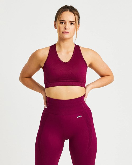 AYBL Balance V2 Seamless Sports Bra Violette | WXCEQOP-76