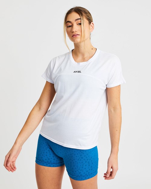 AYBL Boxy T Shirt Blanche | YBWRHTC-06