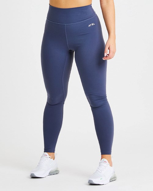 AYBL Core Leggings Bleu Marine Bleu | COFNDTL-23