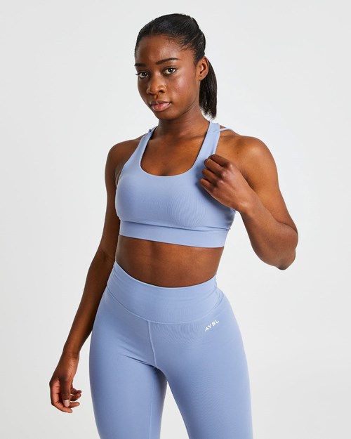 AYBL Core Sports Bra Bleu | AHCFVMJ-01