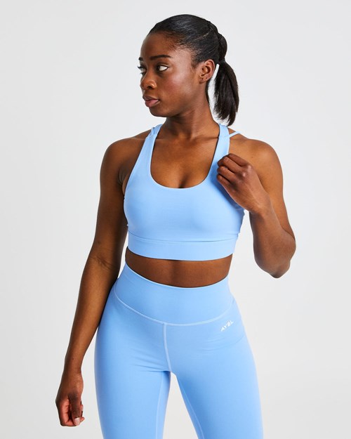 AYBL Core Sports Bra Bleu | CFAQJPH-48
