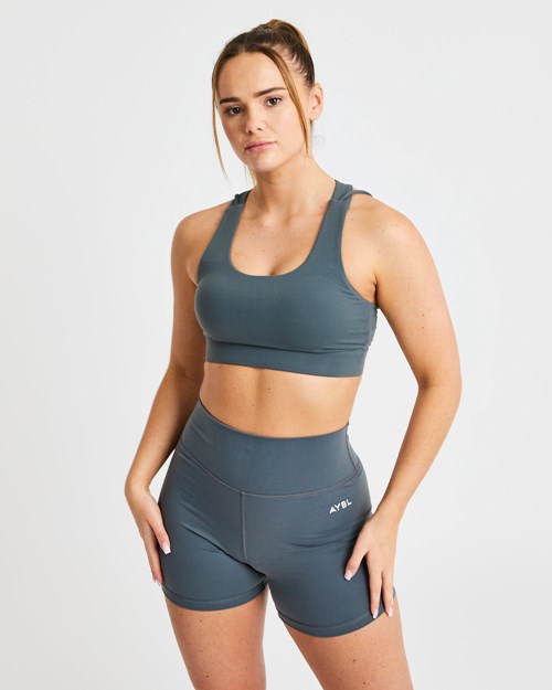 AYBL Core Sports Bra Grise | KPUTYVZ-52