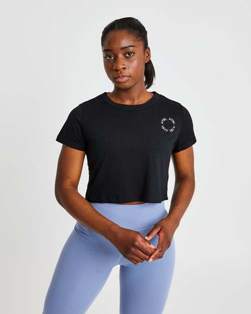 AYBL Element Crop Top Noir | ZCUIFSX-14