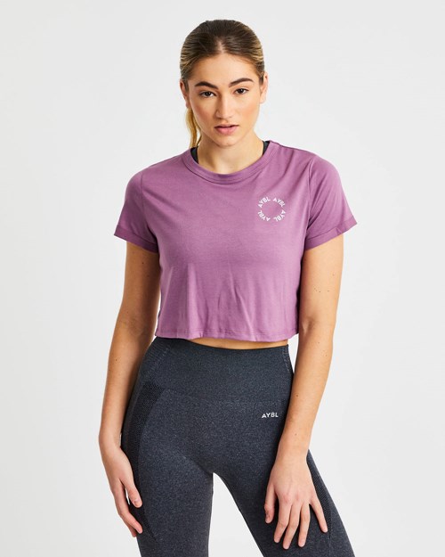 AYBL Element Crop Top Violette | DZKVBIH-89