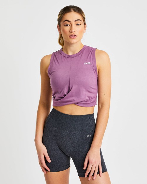 AYBL Element Twist Vest Violette | YJCNSKZ-56
