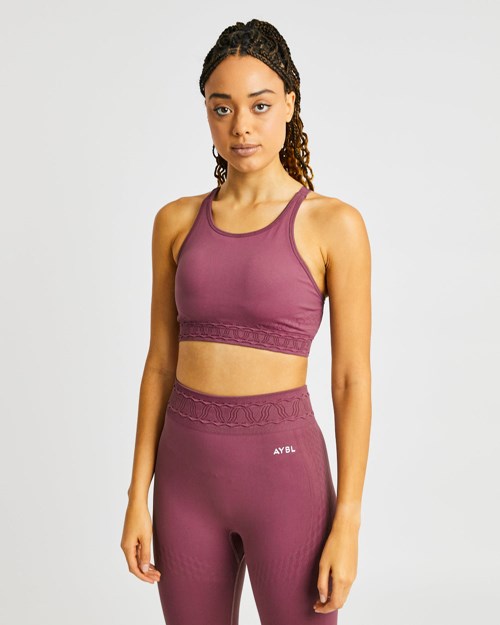 AYBL Elevate Seamless Sports Bra Rose | JNOYPMU-13