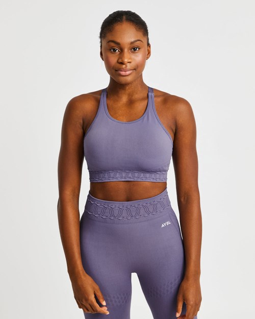 AYBL Elevate Seamless Sports Bra Violette | KLMAVQO-34