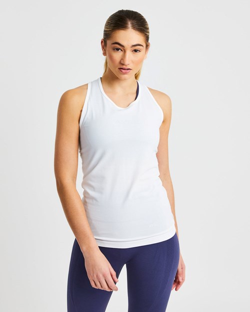 AYBL Embrace Seamless Vest Blanche | VUXFPMW-75