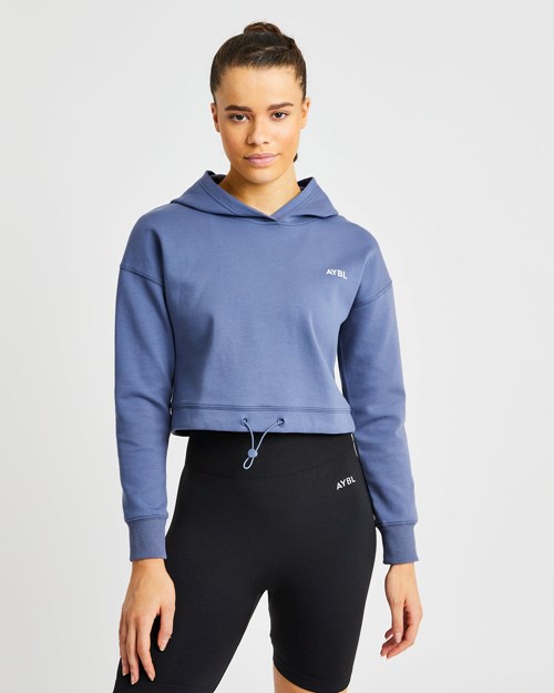AYBL Everyday Drawcord Hoodie Bleu | YBVXQIL-82