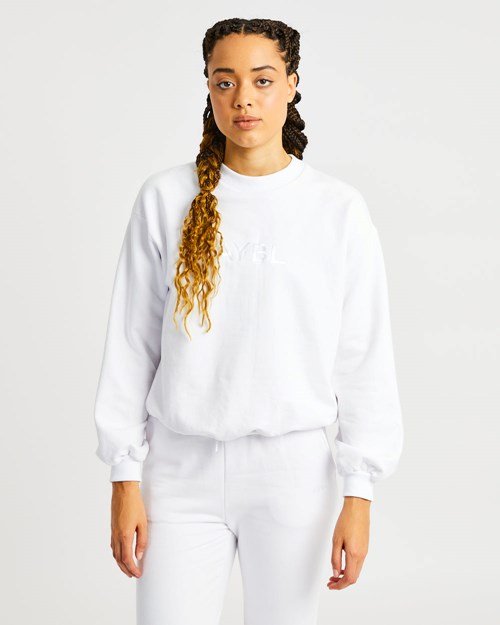 AYBL Everyday Oversized Pull Blanche | CWKBEPL-52