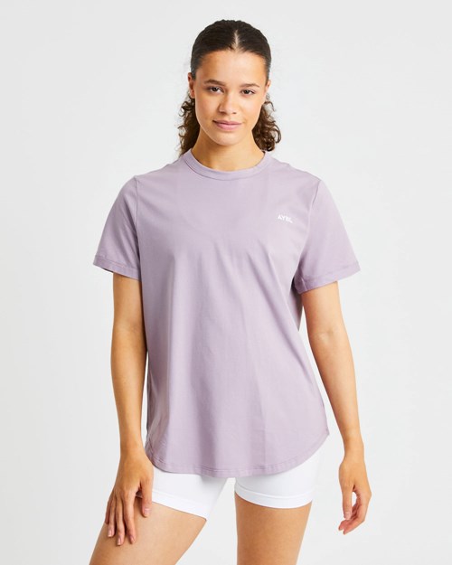 AYBL Everyday Oversized T Shirt Muted Mauve | HWOZUJD-81