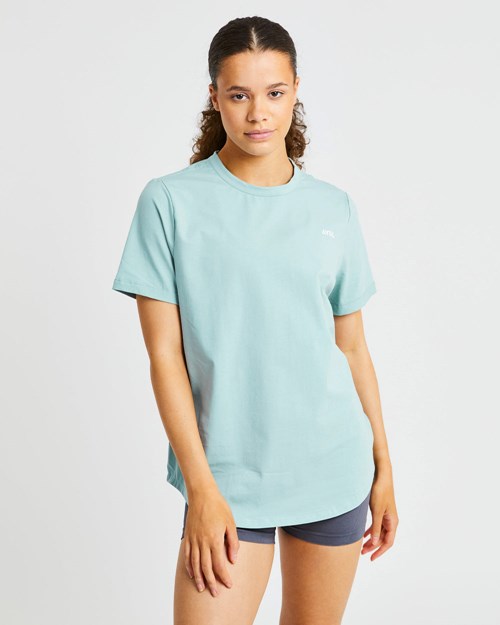 AYBL Everyday Oversized T Shirt Soft Sage | KNXJQLI-84