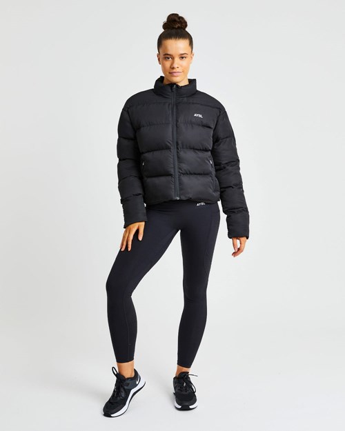 AYBL Everyday Puffer Coat Noir | VRIFACZ-58