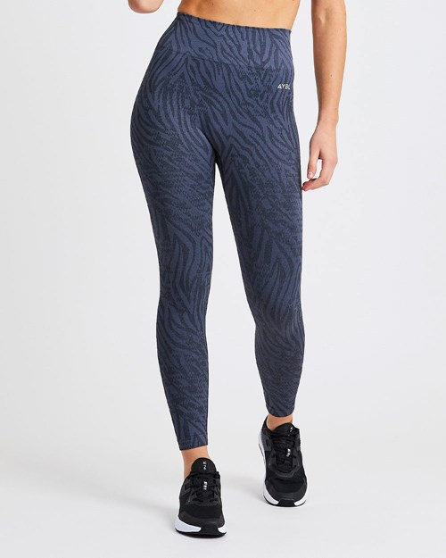 AYBL Evolve Animal Seamless Leggings Bleu | BNYJRWL-60