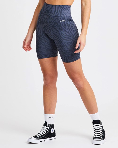 AYBL Evolve Animal Seamless Shorts Bleu | HTNEMOD-18