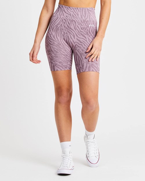 AYBL Evolve Animal Seamless Shorts Mauve Lilac | DPYFAOS-41