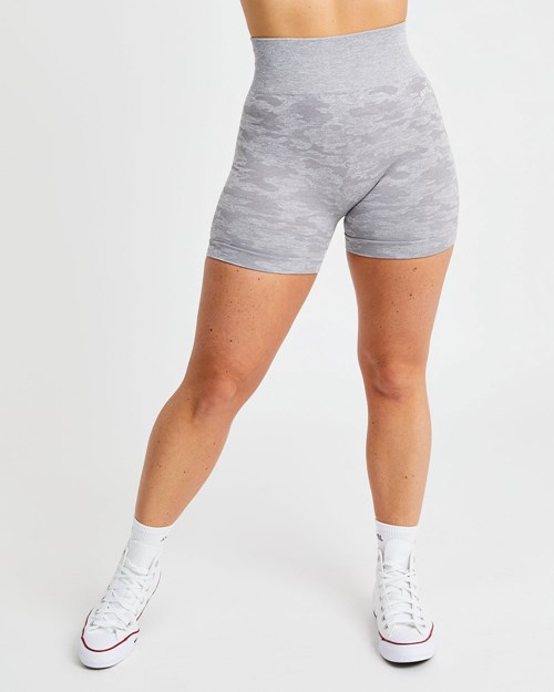AYBL Evolve Camo Seamless Shorts Grise | UJLKPEZ-62