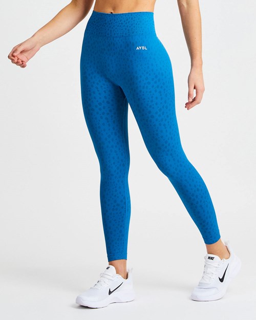 AYBL Evolve Speckle Seamless Leggings Bleu | MEIZACJ-17