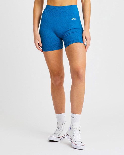 AYBL Evolve Speckle Seamless Shorts Bleu | LIHODWN-45