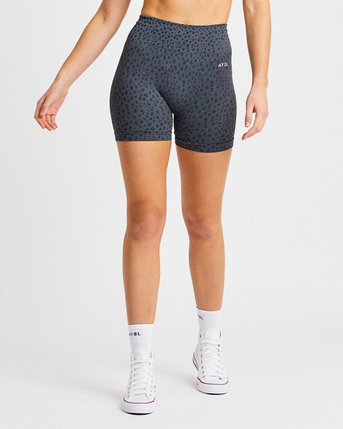 AYBL Evolve Speckle Seamless Shorts Charcoal | WQUKHEF-92