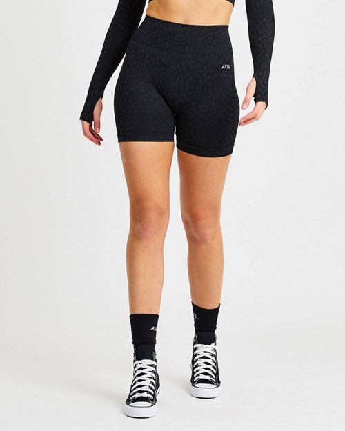 AYBL Evolve Speckle Seamless Shorts Noir | XUEWMRJ-06