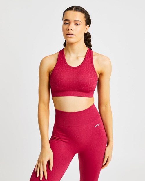 AYBL Evolve Speckle Seamless Sports Bra Raspberry | ECOTZNV-25