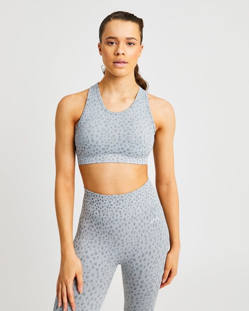 AYBL Evolve Speckle Seamless Sports Bra Grise Clair | MYCQWPA-87