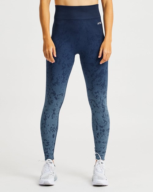 AYBL Flare Seamless Leggings Bleu | WDVOTGC-49