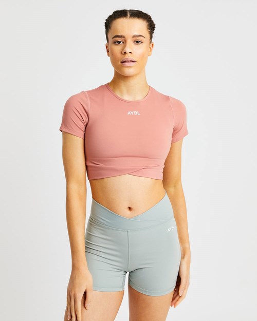 AYBL Flow Crop Top Rose | MADNVBJ-58