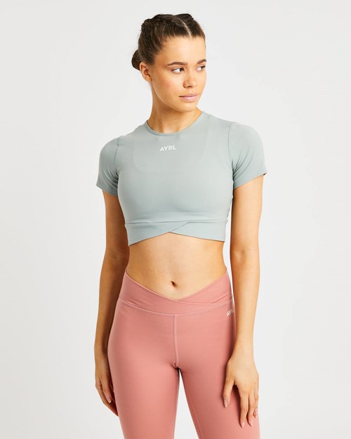 AYBL Flow Crop Top Vert | DGUWBHV-19