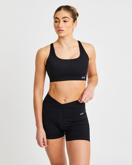 AYBL Flow Sports Bra Noir | YMILTFR-28