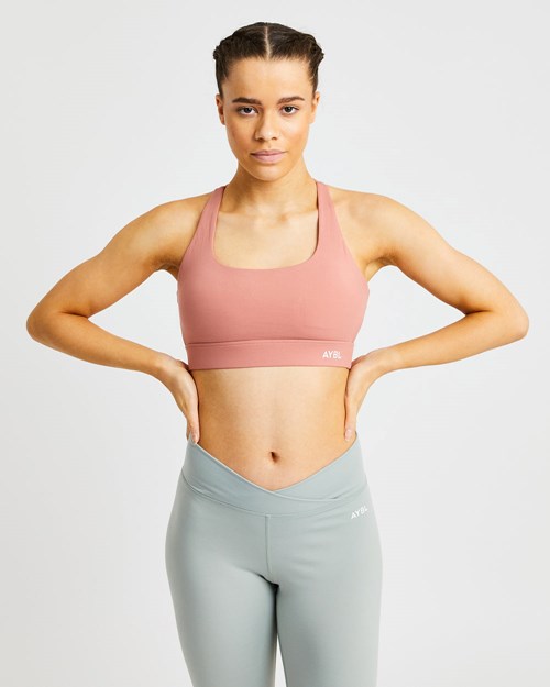 AYBL Flow Sports Bra Rose | CYXUWAM-73