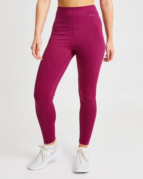 AYBL Fusion Leggings Berry Wine | SBIVZWC-18