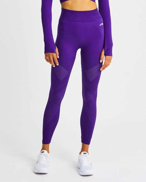 AYBL Ignite Seamless Leggings Violette | ULROFCP-30