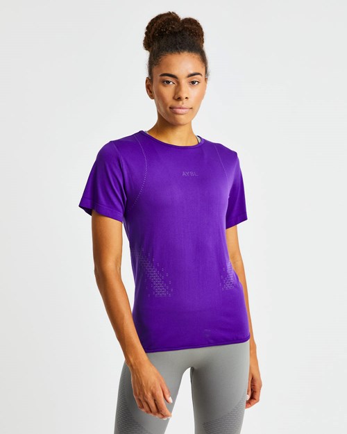AYBL Ignite T Shirt Violette | QLURYGP-87