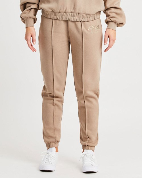 AYBL Luxe Joggers Mocha | ERUCVJG-07