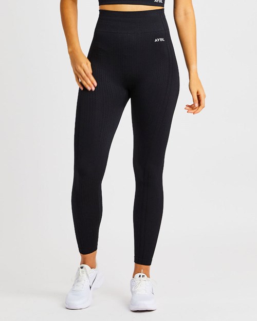 AYBL Luxe Seamless Leggings Noir | YGOQTKL-70