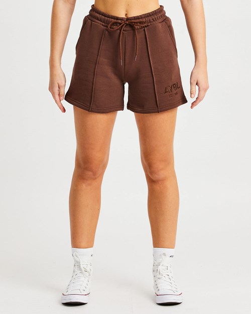 AYBL Luxe Shorts Marron | QRYJCLE-43