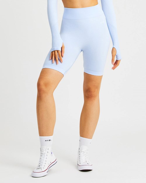 AYBL Motion Seamless Cycling Shorts Bleu | KMGUZQV-47