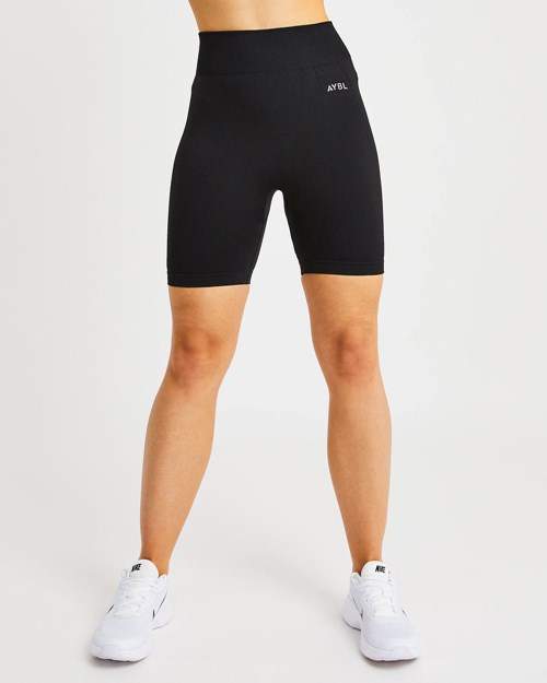 AYBL Motion Seamless Cycling Shorts Noir | VLDFCZQ-52