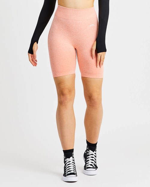AYBL Motion Seamless Cycling Shorts Peach Marl | WHVPNDY-57