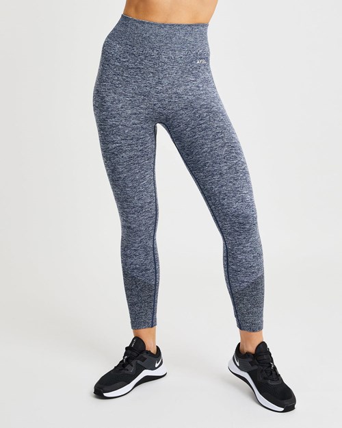 AYBL Motion Seamless Leggings Bleu Marine | LXPWSNT-27