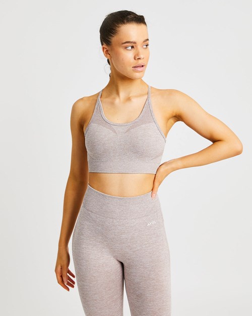 AYBL Motion Seamless Sports Bra Beige | RGJTNCB-51