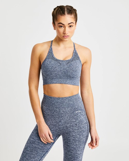 AYBL Motion Seamless Sports Bra Bleu Marine | YJQHKPB-14