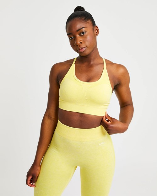 AYBL Motion Seamless Sports Bra Jaune | MCAGVDP-95
